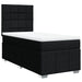Pat box spring cu saltea, negru, 90x190 cm, textil - WALTI WALTI