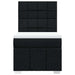 Pat box spring cu saltea, negru, 90x190 cm, textil - WALTI WALTI