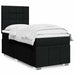 Pat box spring cu saltea, negru, 90x190 cm, textil - WALTI WALTI