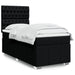 Pat box spring cu saltea, negru, 90x190 cm, textil - WALTI WALTI