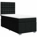 Pat box spring cu saltea, negru, 90x190 cm, textil - WALTI WALTI