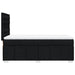 Pat box spring cu saltea, negru, 90x190 cm, textil - WALTI WALTI