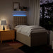 Pat box spring cu saltea, crem, 90x190 cm, textil - WALTI WALTI