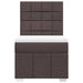 Pat box spring cu saltea, maro închis, 90x200 cm, textil - WALTI WALTI