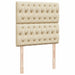 Pat box spring cu saltea, crem, 90x200 cm, textil - WALTI WALTI