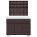 Pat box spring cu saltea, maro închis, 90x200 cm, textil - WALTI WALTI