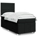 Pat box spring cu saltea, negru, 100x200 cm, textil - WALTI WALTI