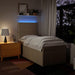 Pat box spring cu saltea, crem, 100x200 cm, textil - WALTI WALTI