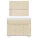 Pat box spring cu saltea, crem, 100x200 cm, textil - WALTI WALTI