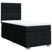 Pat box spring cu saltea, negru, 100x200 cm, textil - WALTI WALTI