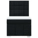 Pat box spring cu saltea, negru, 100x200 cm, textil - WALTI WALTI