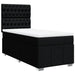 Pat box spring cu saltea, negru, 100x200 cm, textil - WALTI WALTI