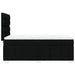 Pat box spring cu saltea, negru, 100x200 cm, textil - WALTI WALTI