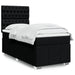 Pat box spring cu saltea, negru, 100x200 cm, textil - WALTI WALTI