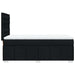 Pat box spring cu saltea, negru, 100x200 cm, textil - WALTI WALTI