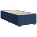 Pat box spring cu saltea, albastru, 100x200 cm, textil - WALTI WALTI