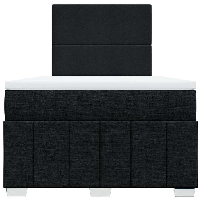 Pat box spring cu saltea, negru, 120x190 cm, catifea - WALTI WALTI