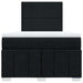 Pat box spring cu saltea, negru, 120x190 cm, catifea - WALTI WALTI