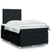 Pat box spring cu saltea, negru, 120x190 cm, catifea - WALTI WALTI