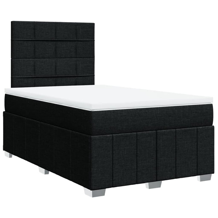 Pat box spring cu saltea, negru, 120x190 cm, catifea - WALTI WALTI