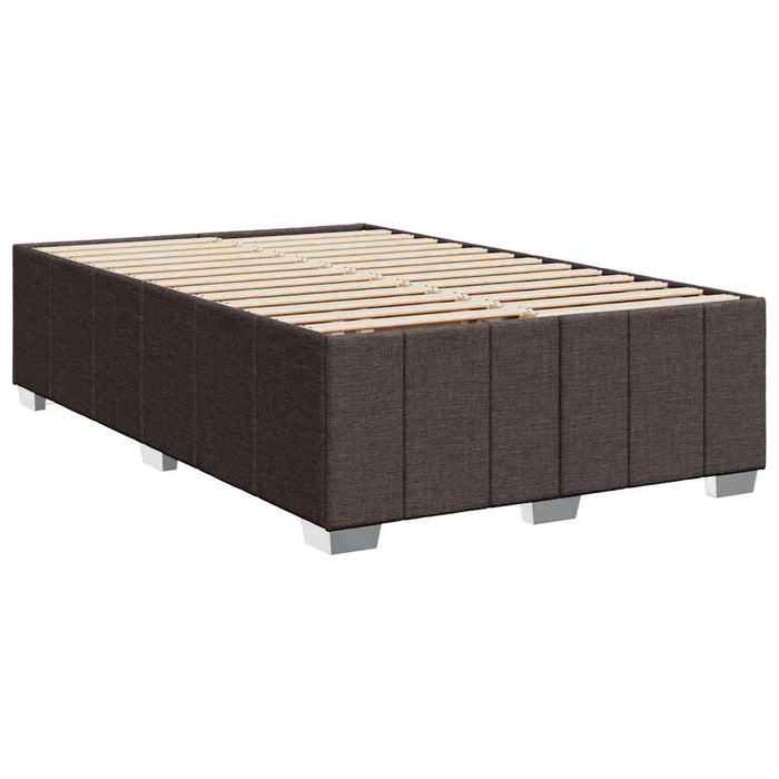 Pat box spring cu saltea, maro închis, 120x190 cm, textil - WALTI WALTI