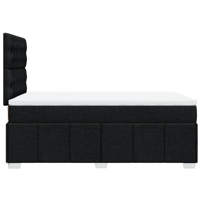 Pat box spring cu saltea, negru, 120x190 cm, catifea - WALTI WALTI