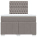 Pat box spring cu saltea, taupe, 120x190 cm material textil - WALTI WALTI