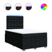 Pat box spring cu saltea, negru, 120x190 cm, catifea - WALTI WALTI