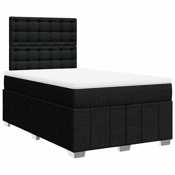 Pat box spring cu saltea, negru, 120x190 cm, catifea - WALTI WALTI