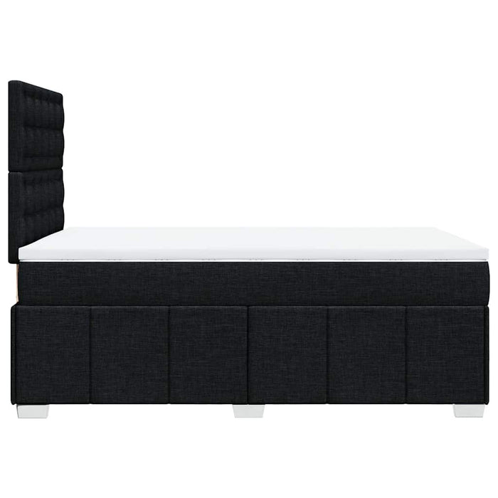 Pat box spring cu saltea, negru, 120x190 cm, catifea - WALTI WALTI