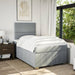 Pat continental cu saltea, gri deschis, 120x200 cm, textil - WALTI WALTI