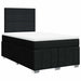 Pat box spring cu saltea, negru, 120x200 cm, textil - WALTI WALTI