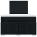 Pat box spring cu saltea, negru, 120x200 cm, textil - WALTI WALTI