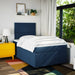 Pat box spring cu saltea, albastru, 120x200 cm, textil - WALTI WALTI