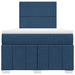 Pat box spring cu saltea, albastru, 120x200 cm, textil - WALTI WALTI