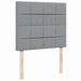 Pat continental cu saltea, gri deschis, 120x200 cm, textil - WALTI WALTI