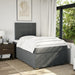 Pat box spring cu saltea, gri închis, 120x200 cm, textil - WALTI WALTI