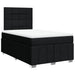 Pat box spring cu saltea, negru, 120x200 cm, textil - WALTI WALTI
