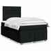 Pat box spring cu saltea, negru, 120x200 cm, textil - WALTI WALTI
