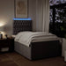 Pat box spring cu saltea, gri închis, 120x200 cm, textil - WALTI WALTI