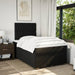 Pat box spring cu saltea, negru, 120x200 cm, textil - WALTI WALTI