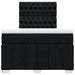 Pat box spring cu saltea, negru, 120x200 cm, textil - WALTI WALTI