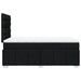 Pat box spring cu saltea, negru, 120x200 cm, textil - WALTI WALTI