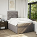 Pat box spring cu saltea, gri taupe, 120x200 cm, textil - WALTI WALTI