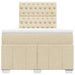 Pat box spring cu saltea, crem, 120x200 cm, textil - WALTI WALTI