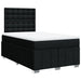 Pat box spring cu saltea, negru, 120x200 cm, textil - WALTI WALTI