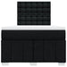 Pat box spring cu saltea, negru, 120x200 cm, textil - WALTI WALTI