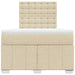 Pat box spring cu saltea, crem, 120x200 cm, textil - WALTI WALTI