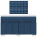 Pat box spring cu saltea, albastru, 120x200 cm, textil - WALTI WALTI