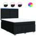 Pat box spring cu saltea, negru, 140x190 cm, textil - WALTI WALTI
